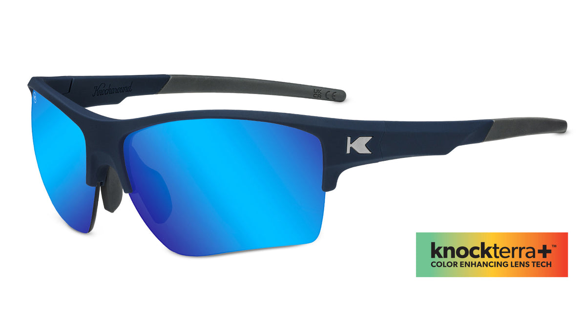 Sunglasses with Navy Blue Frame and Blue Lenses