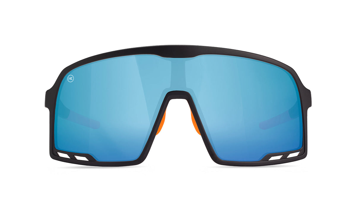 Knockaround Hang Time Campeones Sport Sunglasses with polarized blue lenses, Front