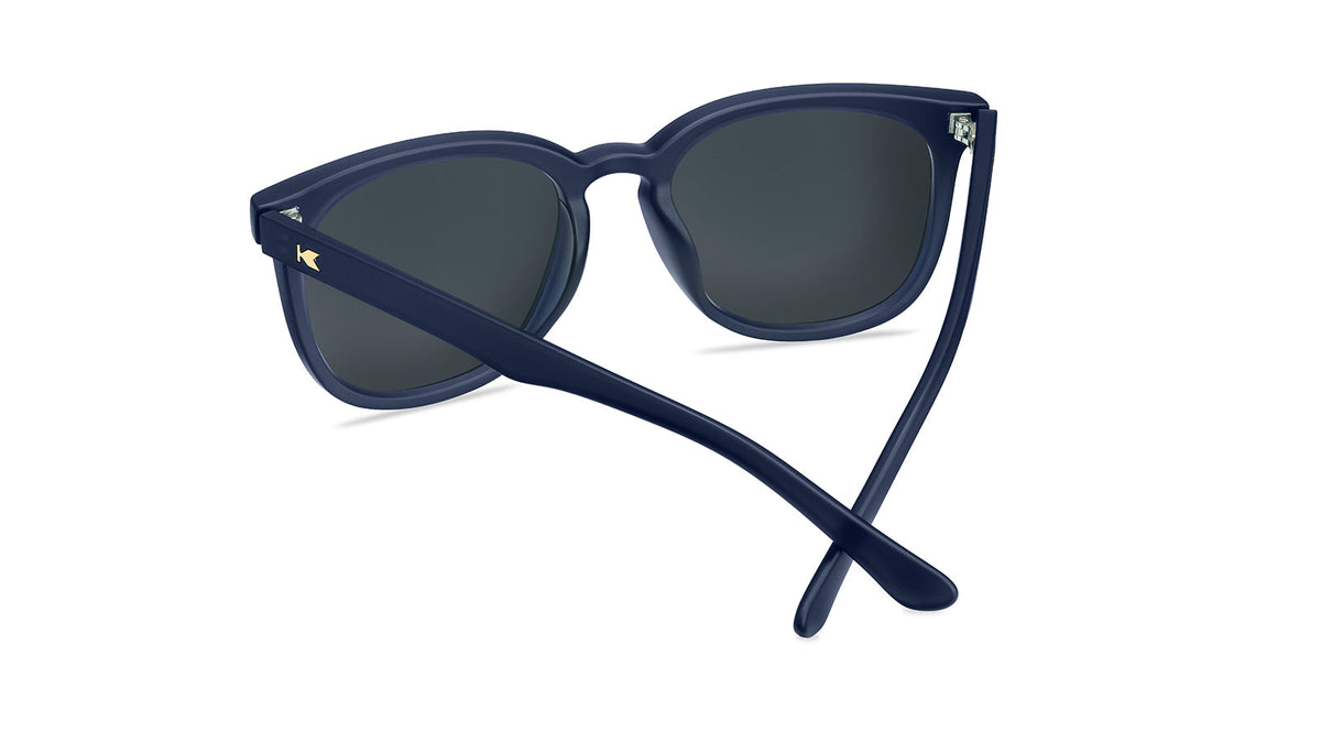 Blue Sunglasses with Polarized Green Lenses