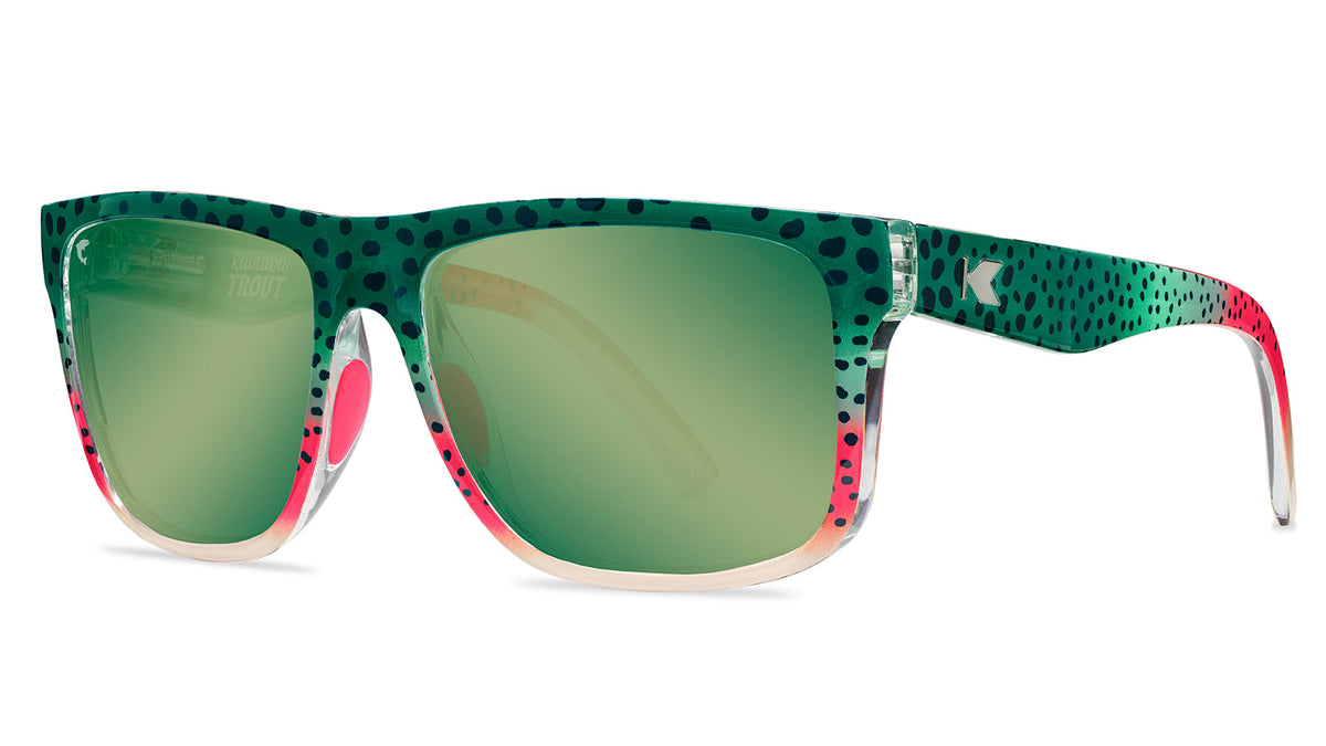 Rainbow Trout Torrey Pines Sport Sunglasses, Threequarter