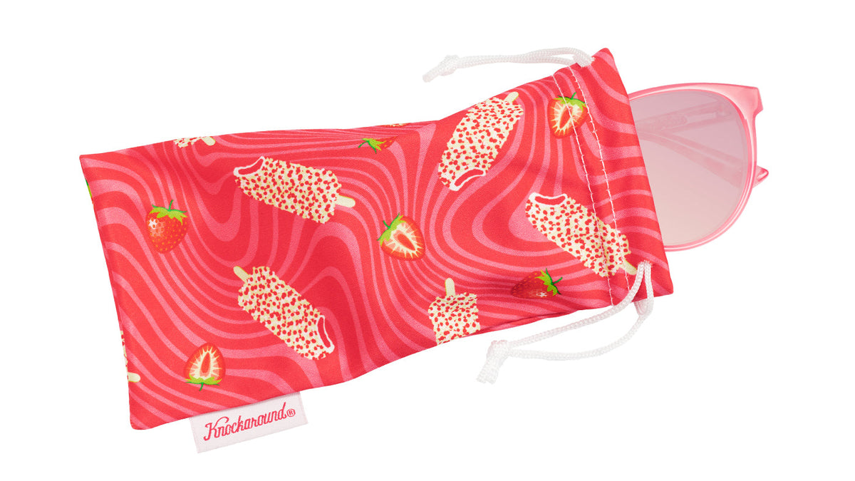 Strawberry Cake Pop Mai Tais Sunglasses, Pouch