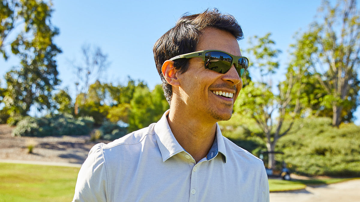 Sunglasses with Matte Green Frame and Green Lenses