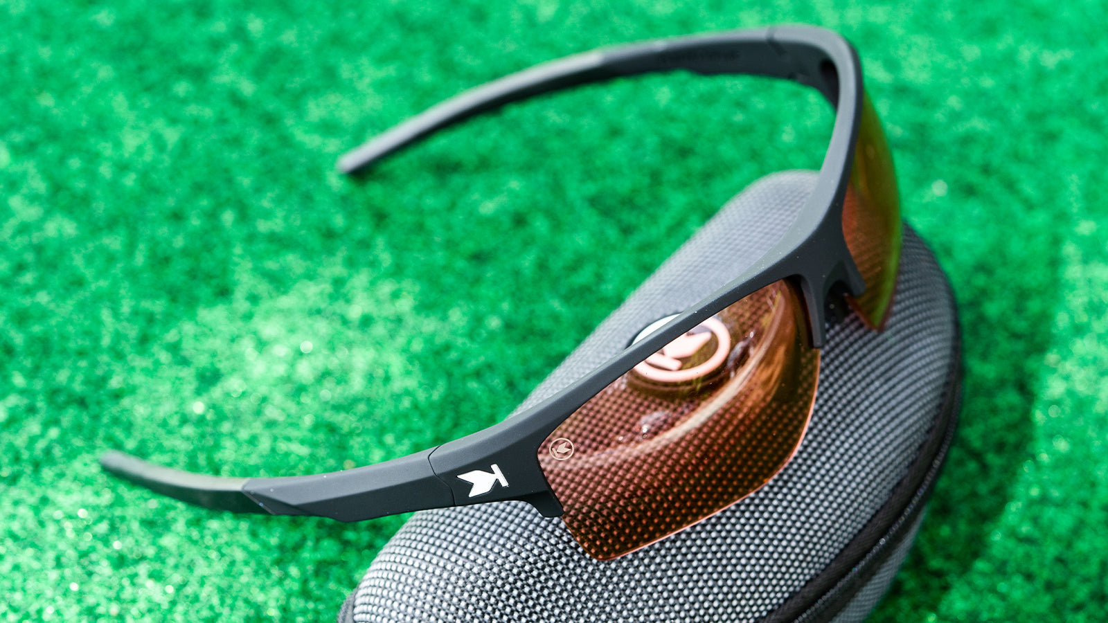 Sunglasses with Black Frame and Pink Lenses