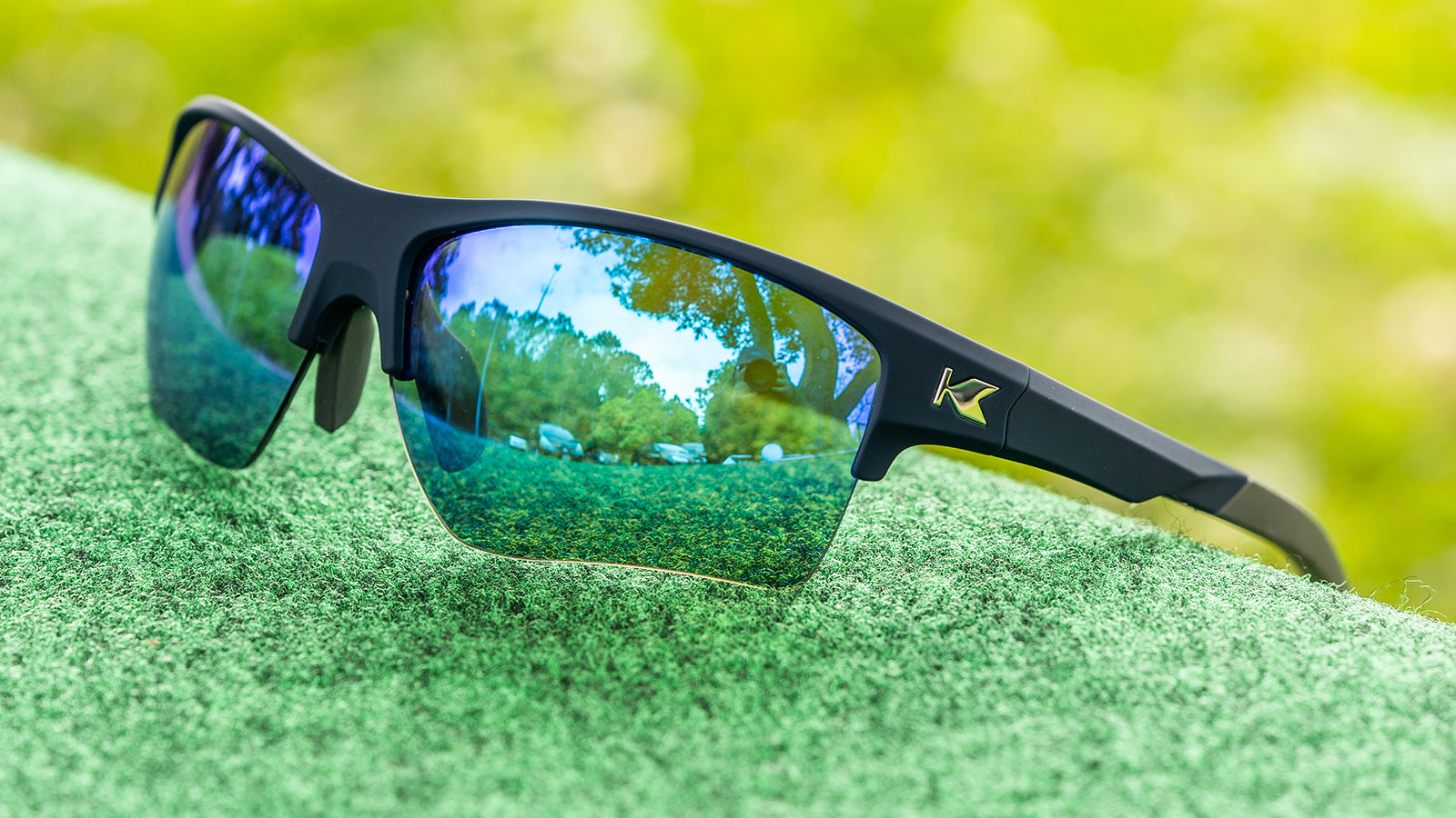 Sunglasses with Navy Blue Frame and Blue Lenses