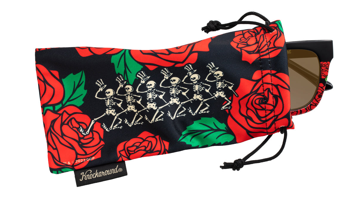 Knockaround Grateful Dead Roses Sunglasses, Pouch