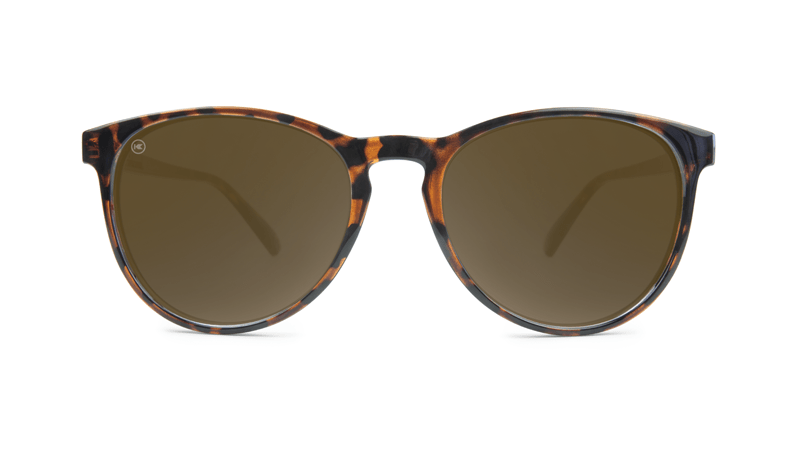 Mai Tais Sunglasses with Glossy Tortoise Shell and Brown Amber Lenses, Front