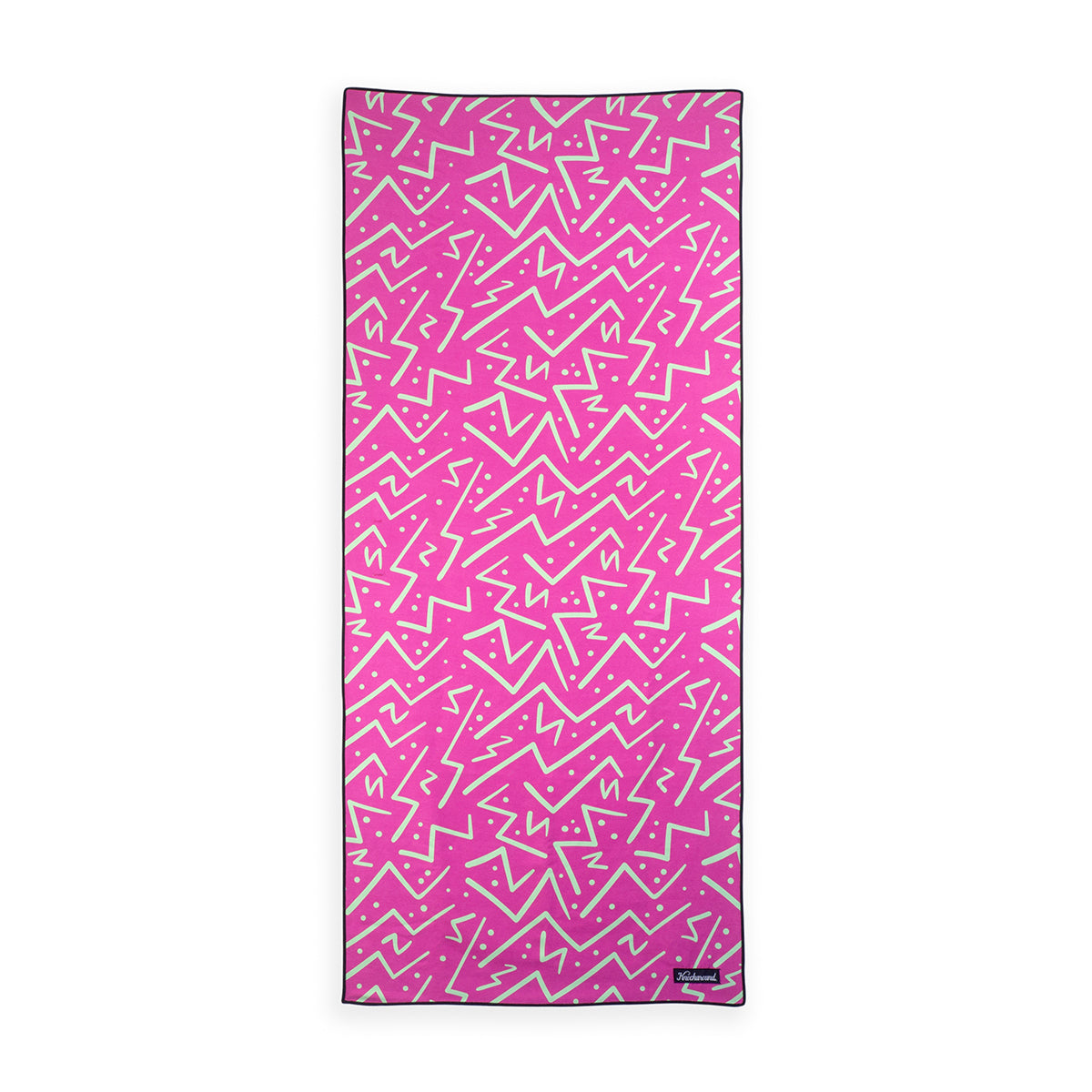 Pink Zigs Microfiber Beach Towel —