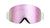 Knockaround Snow Goggles With Lilac Lens and White Strap, Threequarter