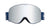 Knockaround Snow Goggles With Silver Lens and Blue Strap, Threequarter