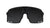 Sport Sunglasses with Black Frames and Black Smoke Lenses, Flyover