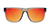 Sunglasses with Clear Grey Frames and Polarized Red Sunset Lenses, Flyover