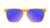 Sport Sunglasses with Neon Orange Frame and Polarized Blue Moonshine Lenses, Flyover