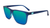 Sunglasses with Navy Frames and Polarized Mint Green Lenses, Flyover
