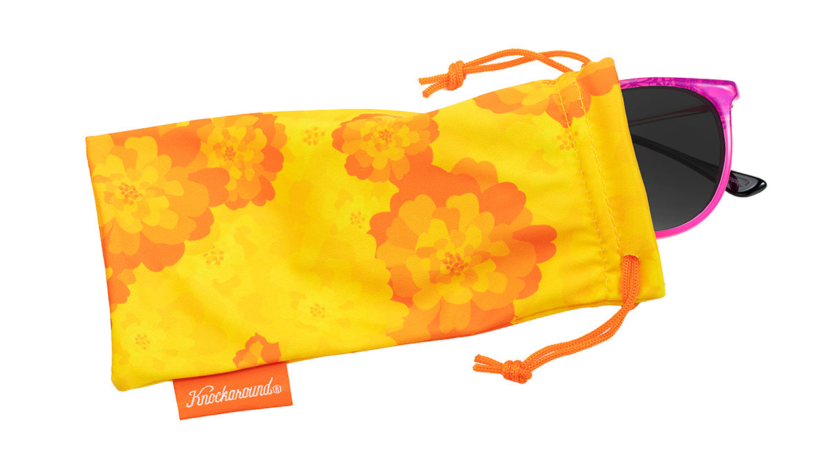 Knockaround Dia De Los Muertos Mary Janes Sunglasses, Pouch