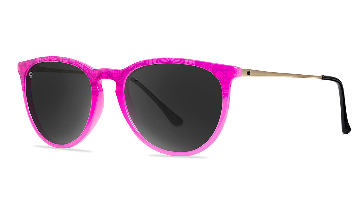 Knockaround Dia De Los Muertos Mary Janes Sunglasses, Threequarter