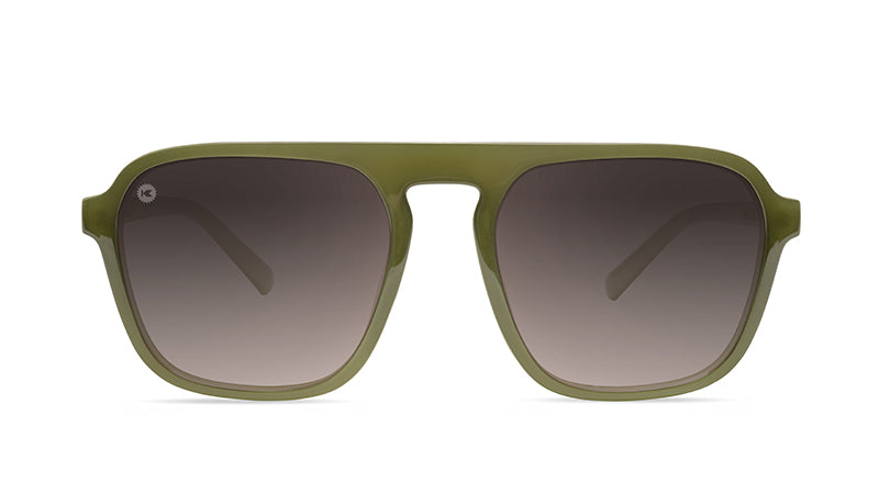Sunglasses with Coastal Dunes Frames and Polarized Amber Gradient Lenses, Flyover