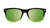 Sunglasses with Glossy Black Frames and Polarized Green Lenses, Flyover