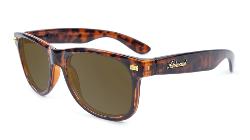 Fort Knocks Sunglasses with Tortoise Shell Frames and Brown Amber Lenses, Flyover