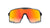 Kids Sport Sunglasses with Clear Grey Frames and Red Sunset Lenses, Flyover