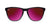 Sunglasses with Black Frame and Polarized Fuchsia Lenses, Flyover