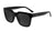 Sunglasses with Piano Black Frames and Polarized Black Smoke Lenses, Flyover