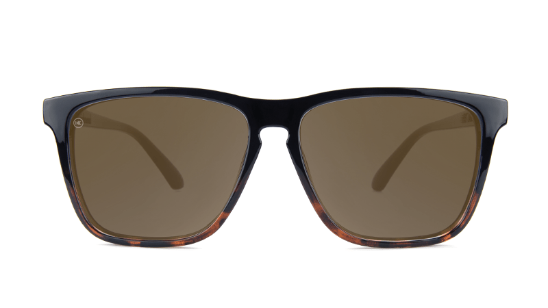 Fast Lanes - Glossy Black and Tortoise Shell Fade / Amber
