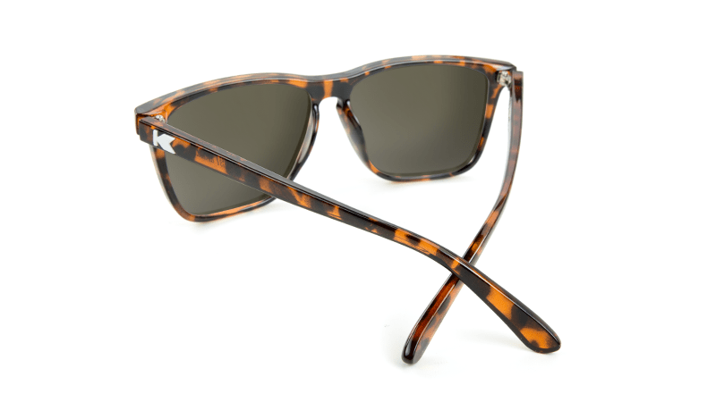 Knockaround Fast Lanes Tortoise Shell Frames with Amber Lenses, Back